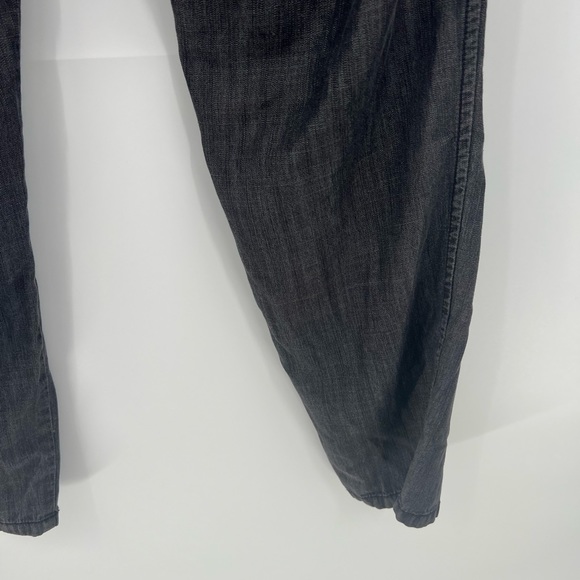 Eileen Fisher gray chambray pull on pant - Picture 6 of 8